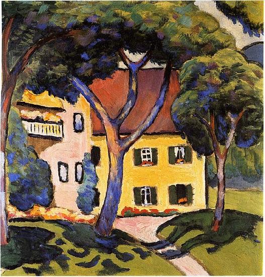August Macke Staudacher's house at the Tegernsee China oil painting art